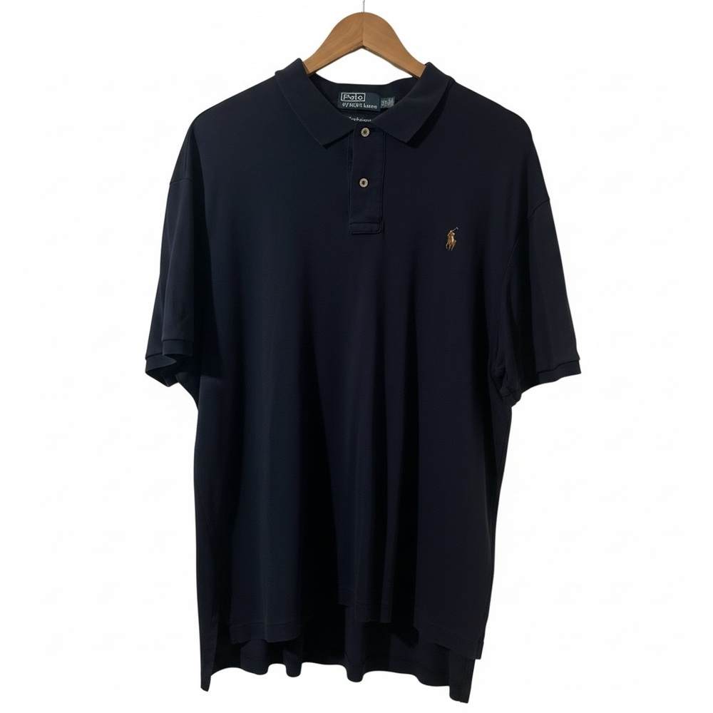 Polo by Ralph Lauren Pima Interlock Navy Blue Polo Shirt Men’s XXL Host Pick